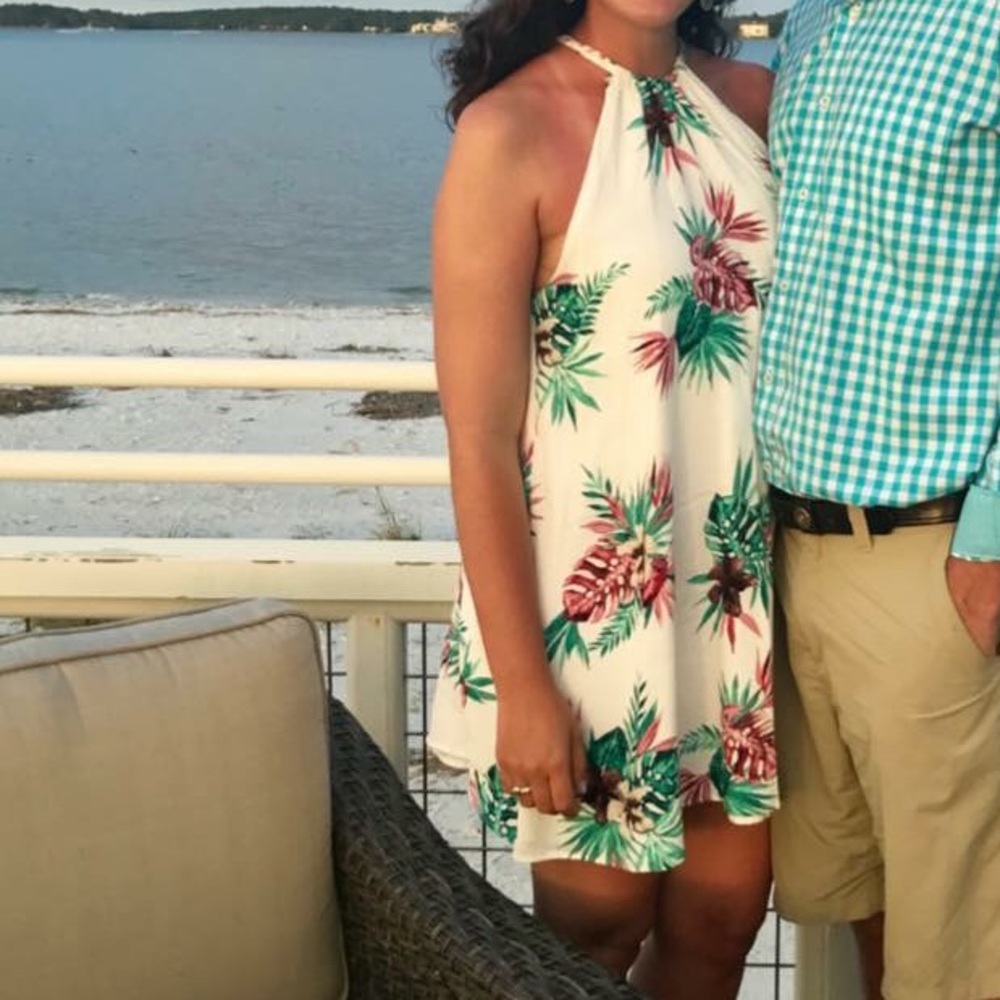 BB Dakota Palm Print Dress